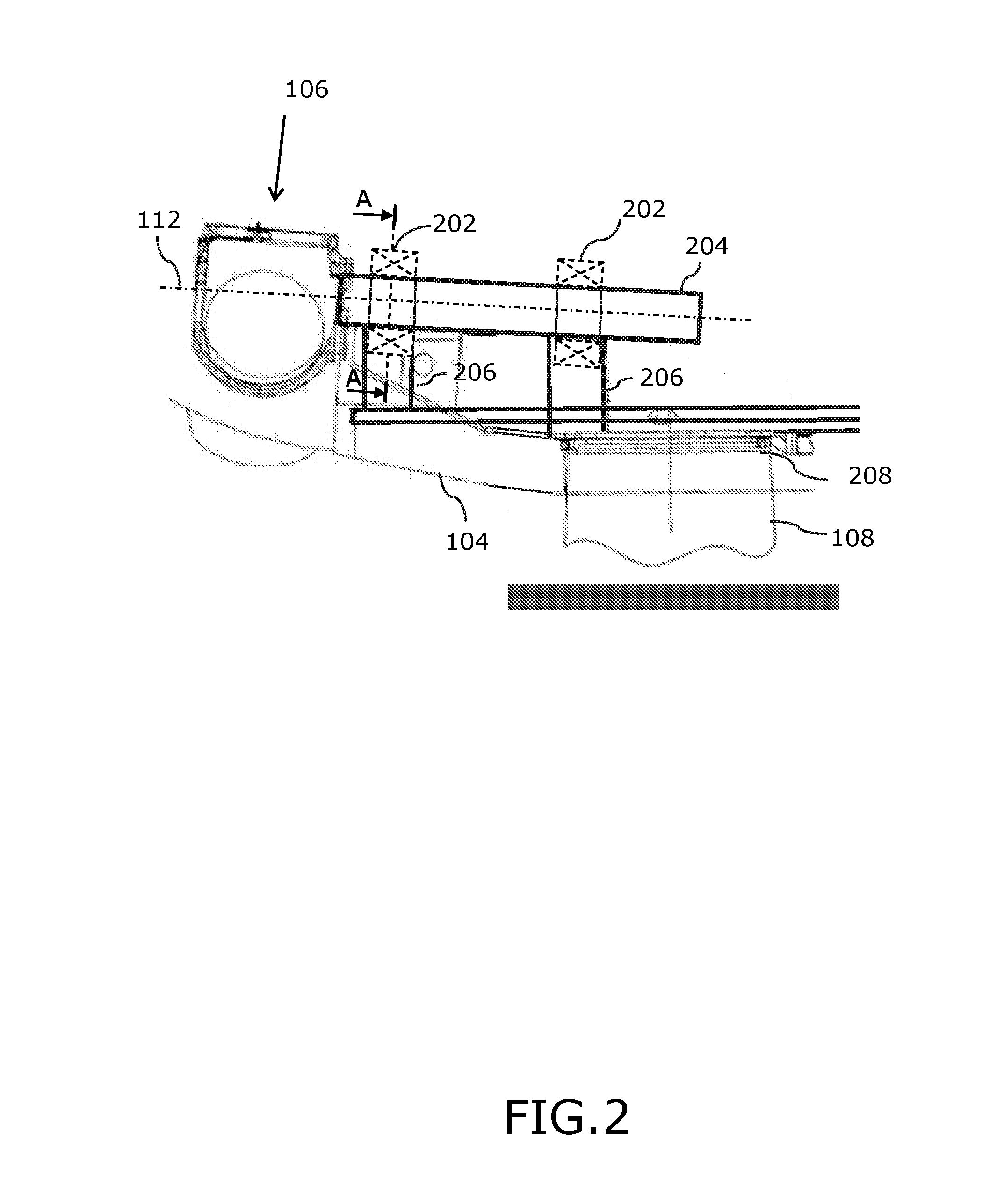 Wind turbine with bearing support