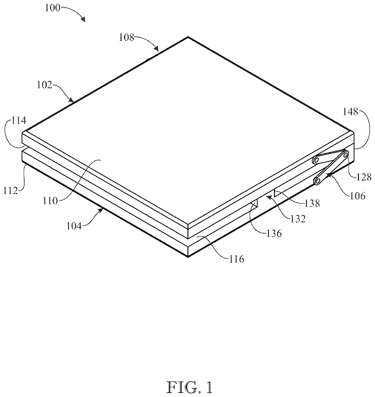 Portable collapsible support for electronic equipment