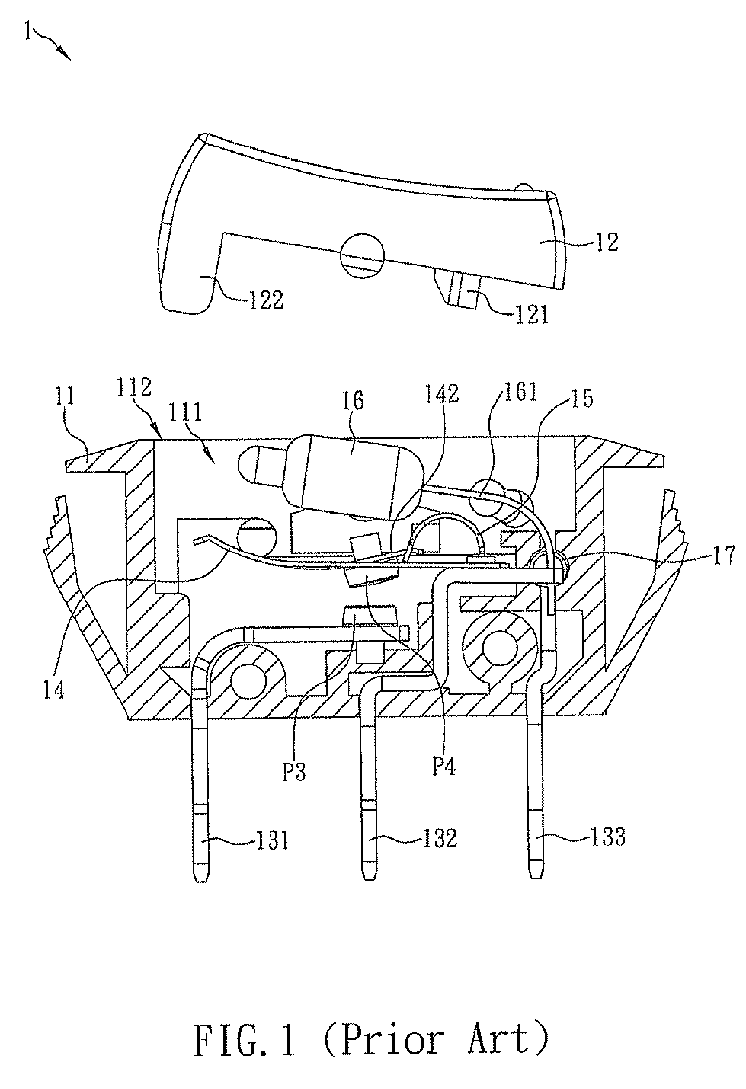 Power switch suitable for automated production