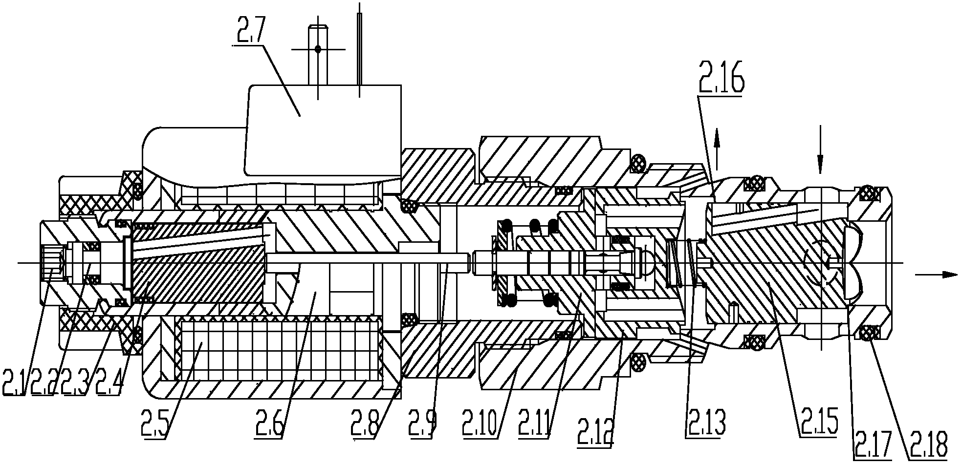 One-way proportional flow valve