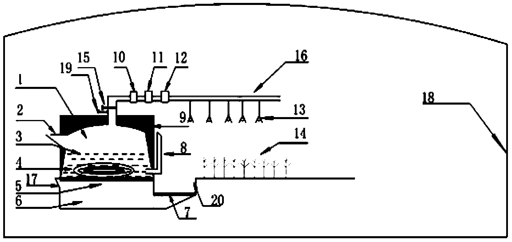 Northern greenhouse vegetable production system based on comprehensive utilization of biogas residue, biogas slurry and biogas