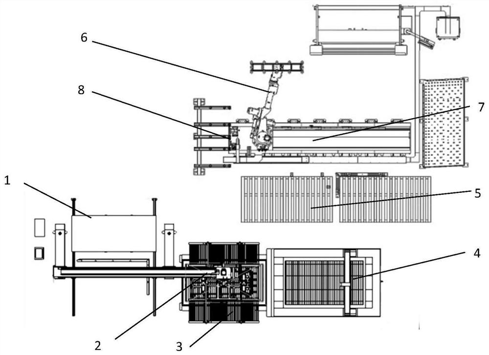 Automatic plate cutting, bending and welding equipment