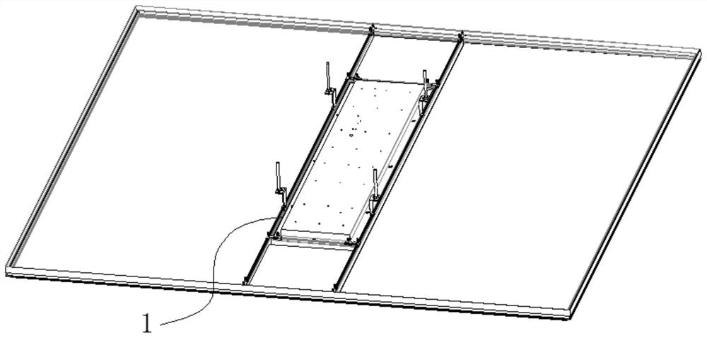 Lamp module for integrated ceiling and integrated ceiling