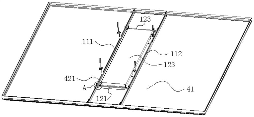 Lamp module for integrated ceiling and integrated ceiling