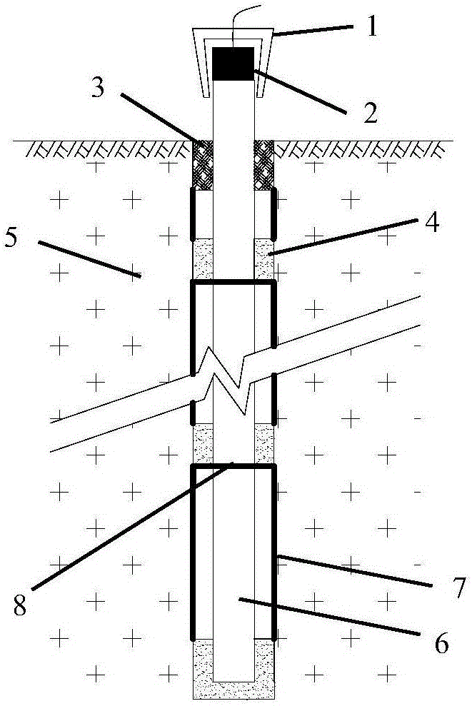 Acoustic emission monitoring method used for recognizing rock slope glide plane