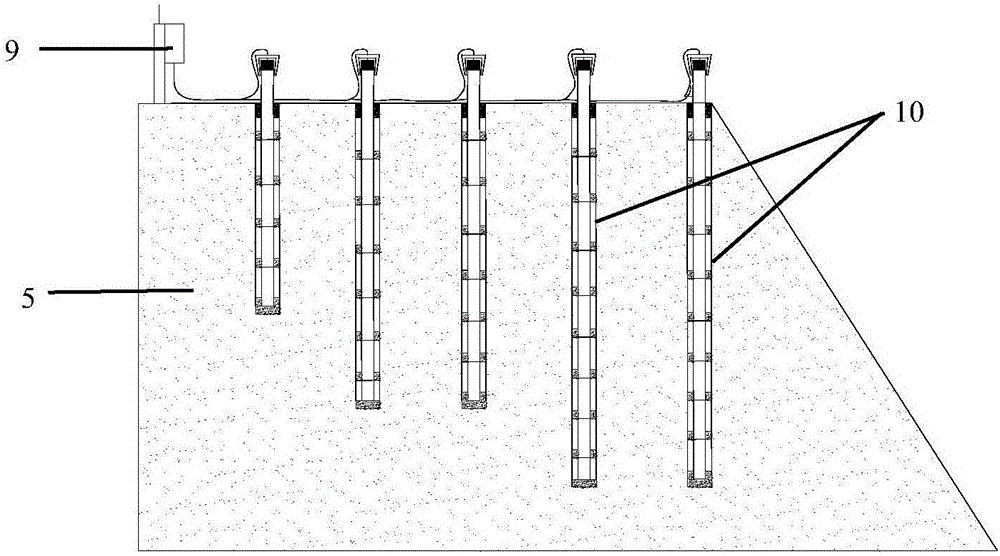 Acoustic emission monitoring method used for recognizing rock slope glide plane