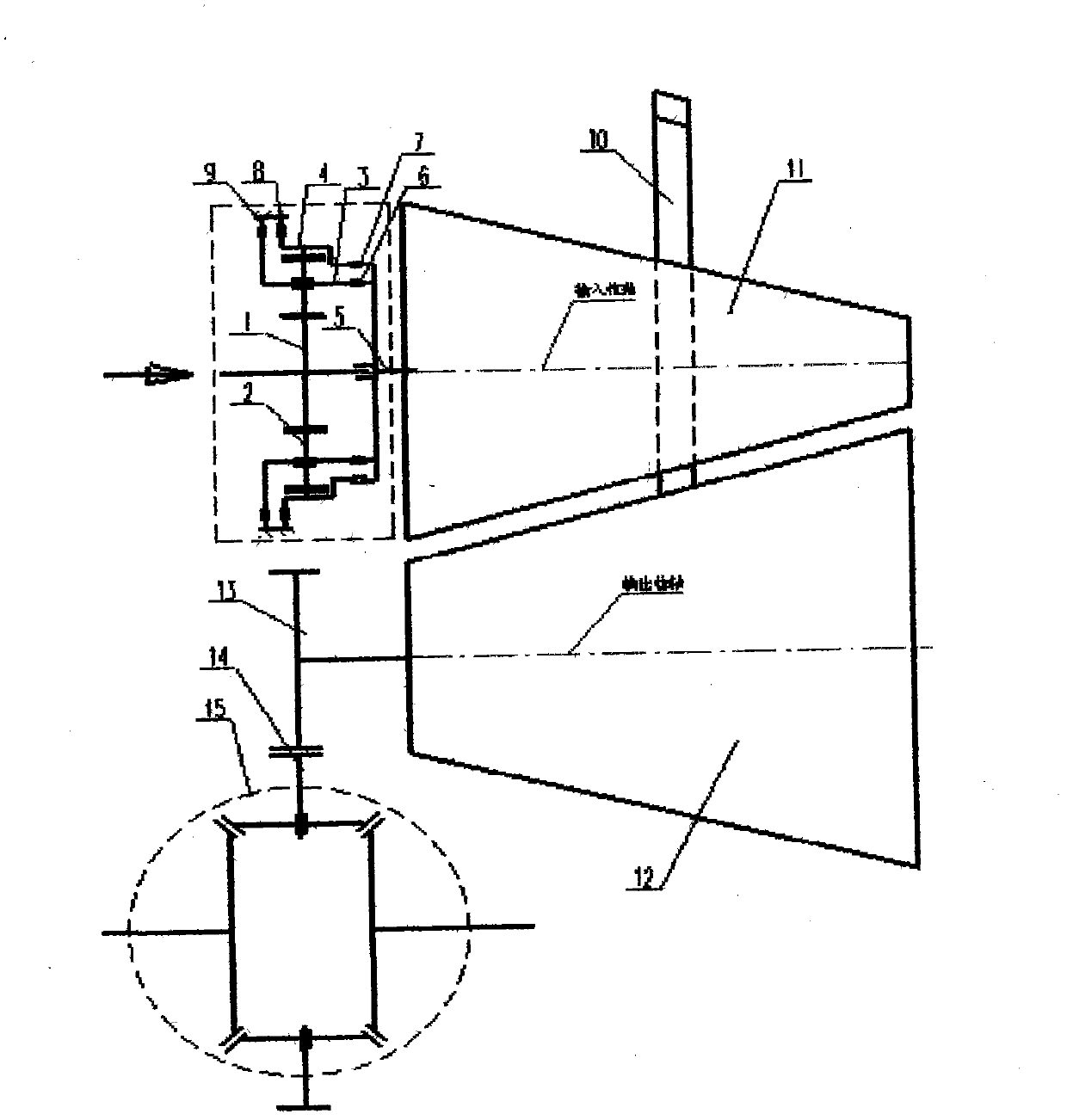 Planetary cone-ring transmission