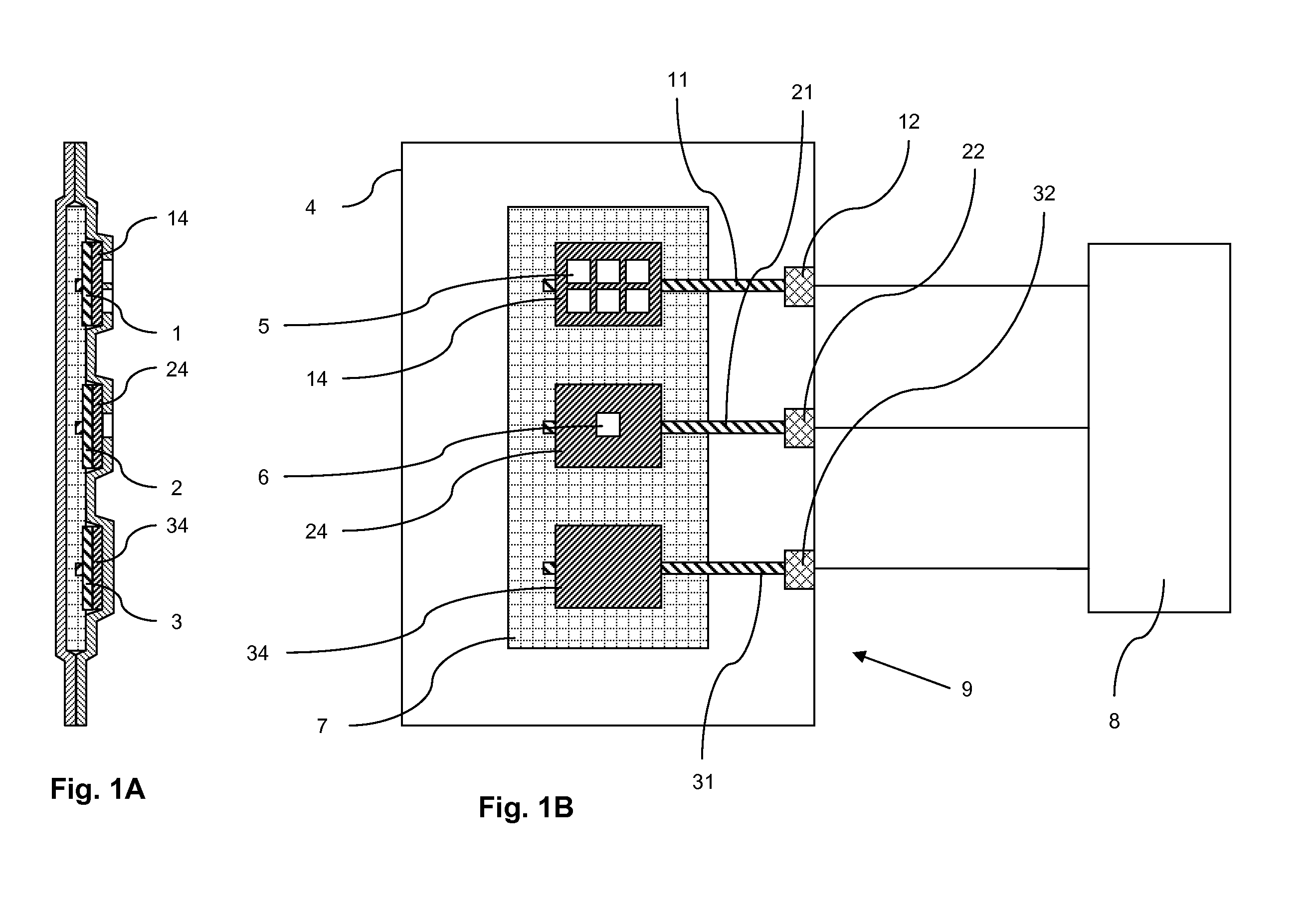 Electrochemical gas sensor containing electric connection lines or housing contact bridges comprising carbon nanotubes