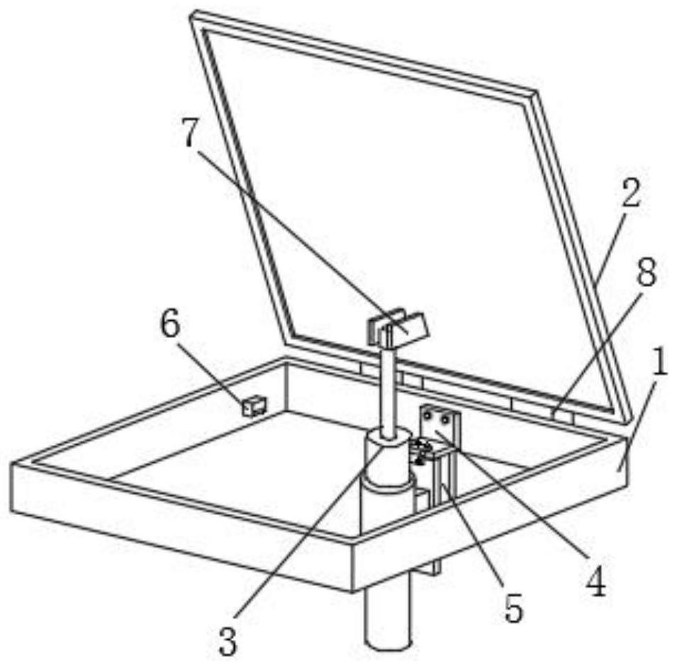 Automatic lifting rainwater well lid