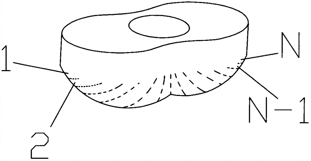 Light distribution lens, light distribution lens module and LED (light-emitting diode) energy-saving lamp