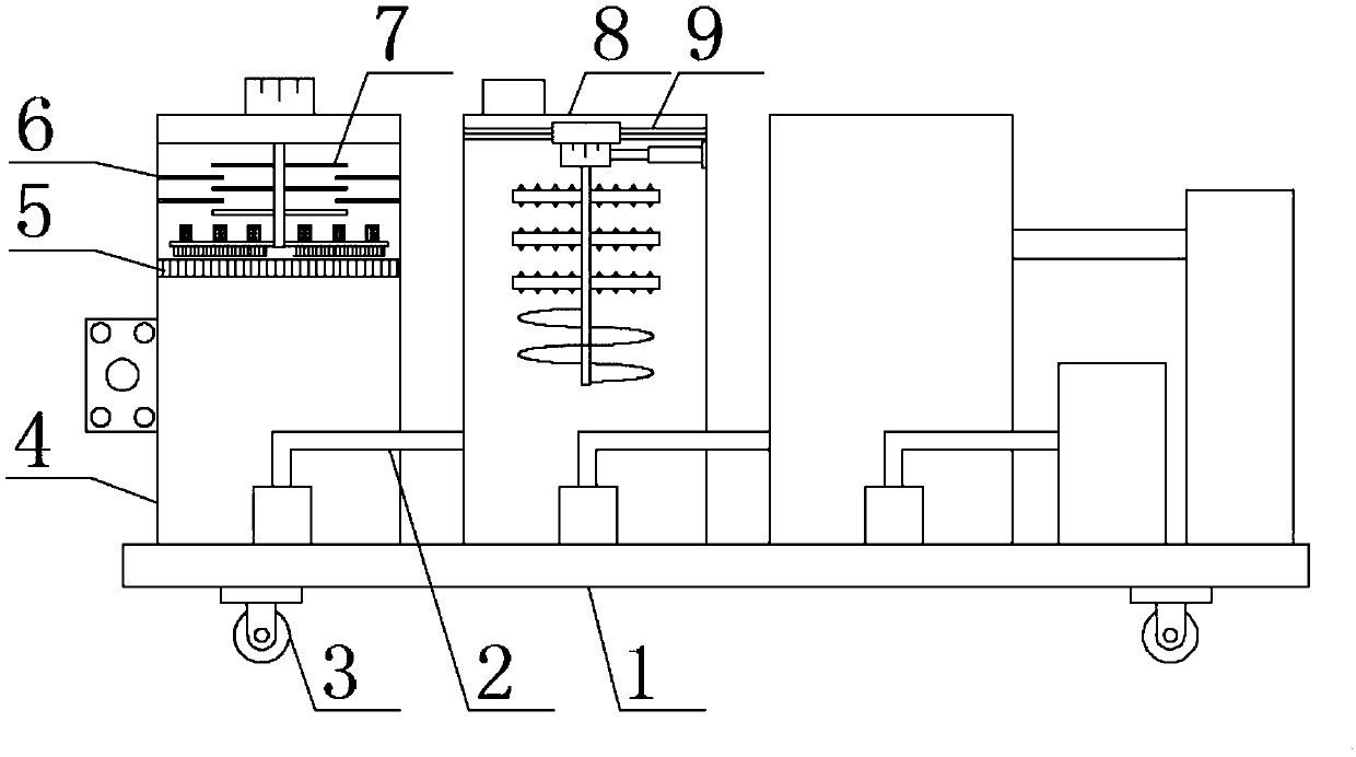 Waste mineral oil recovery and reutilization device with cleaning function