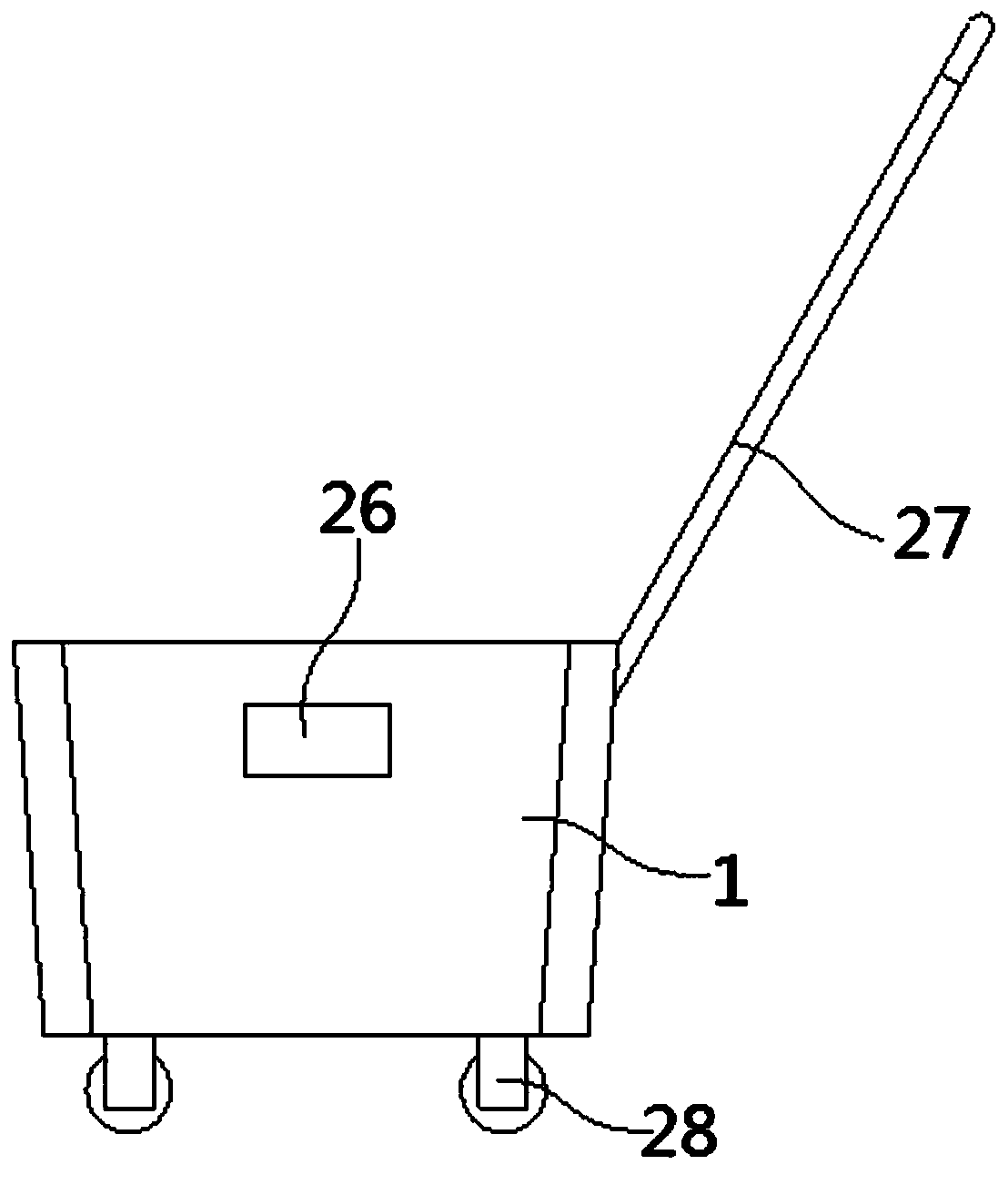 Foot bath barrel attached to feet