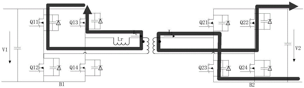 Bidirectional full-bridge converter-based wide-output voltage range control method for soft switching