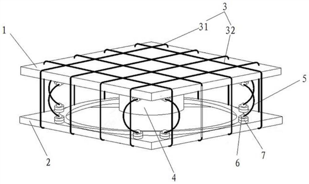 A kind of sma negative stiffness damping device