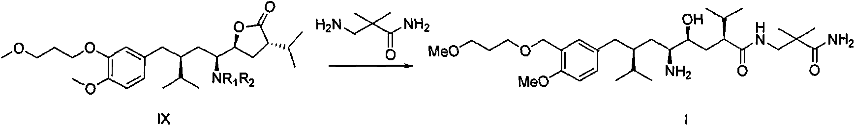 Preparation method for intermediate 3-isopropylfuranone derivatives of blood-pressure-reducing medicine aliskiren