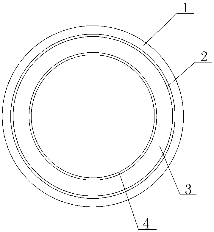 Water delivery pipe with antibacterial inner layer