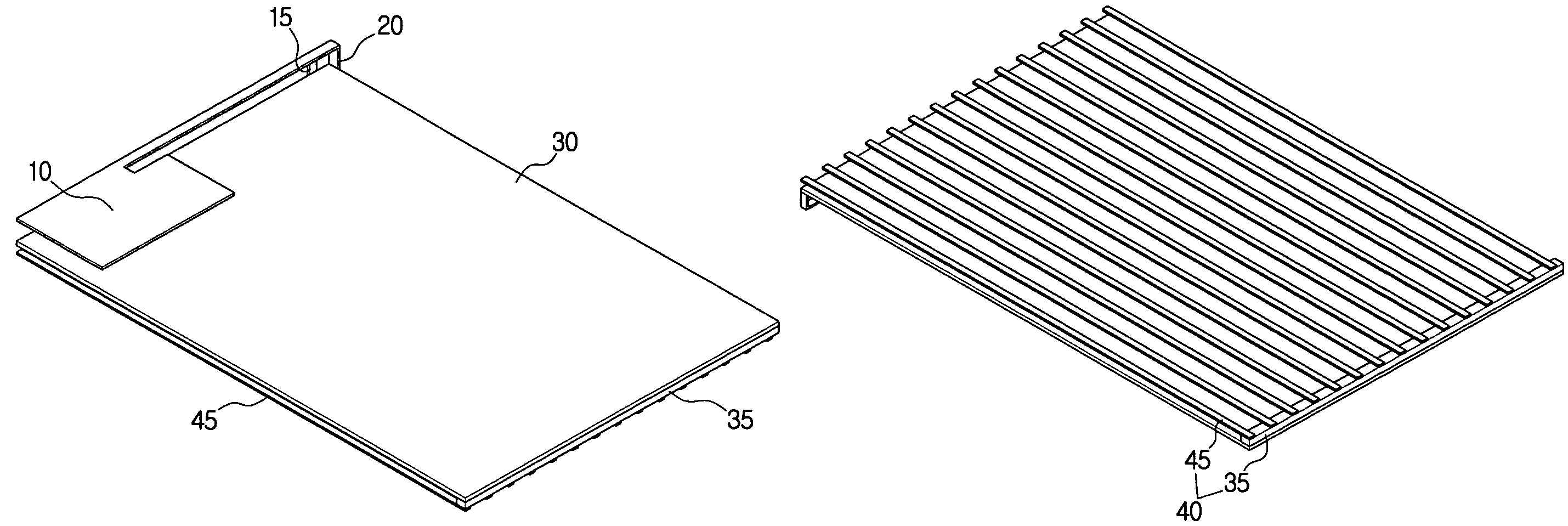 Mobile terminal and mobile terminal antenna for reducing electromagnetic waves radiated towards human body