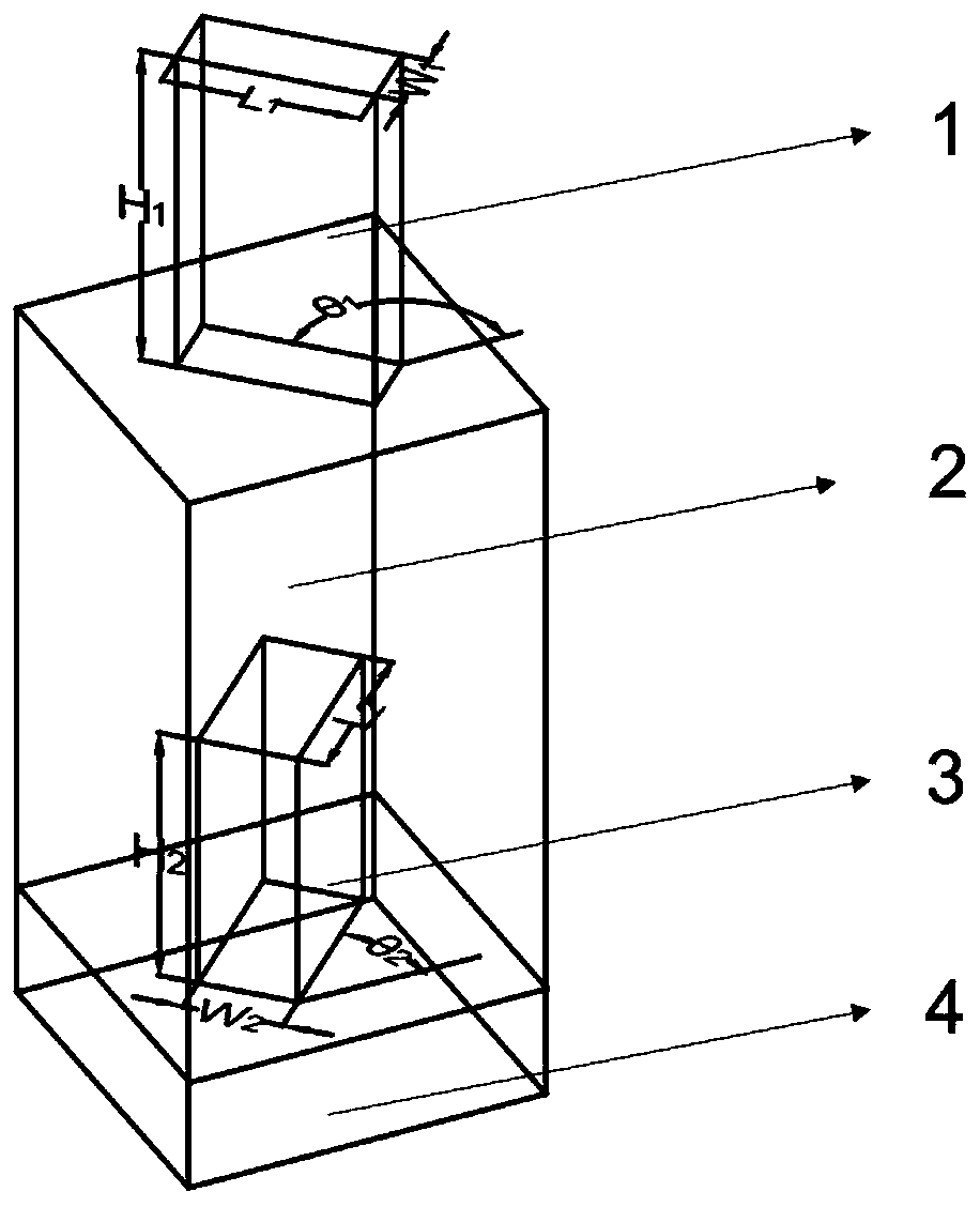 Method for realizing dual-channel nano printing and dual-channel holography based on laminated super surface