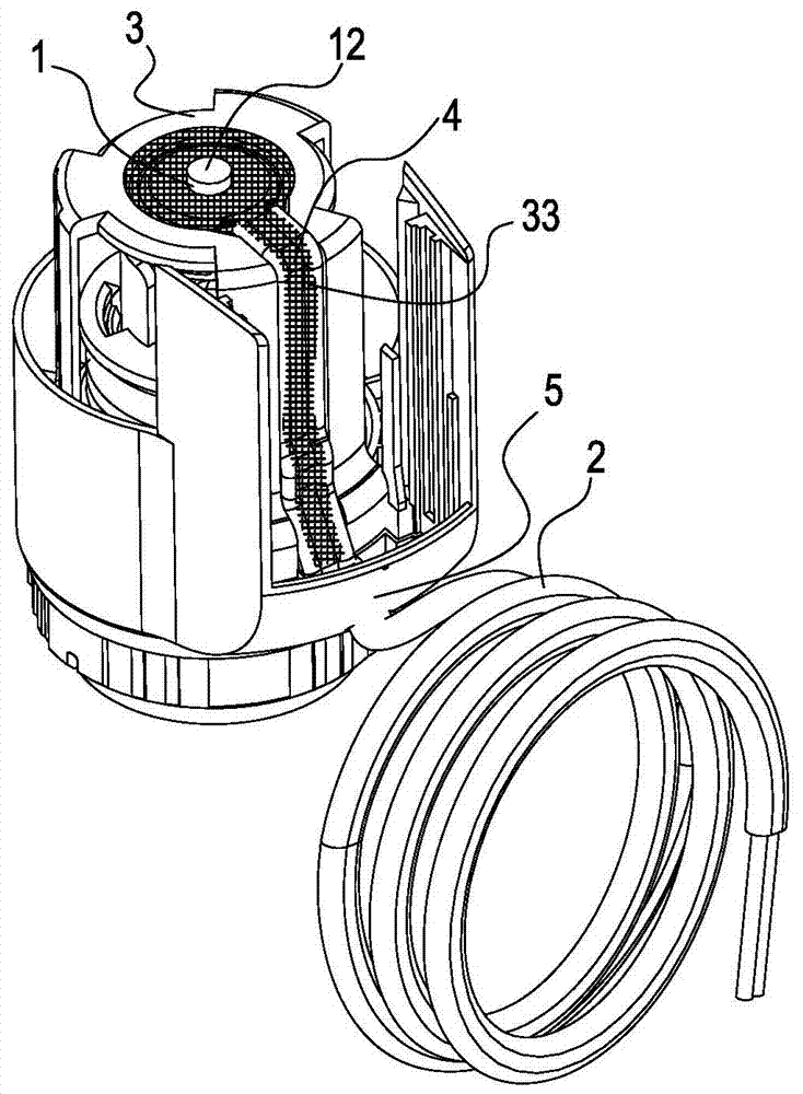 Waterproof electrothermal actuator