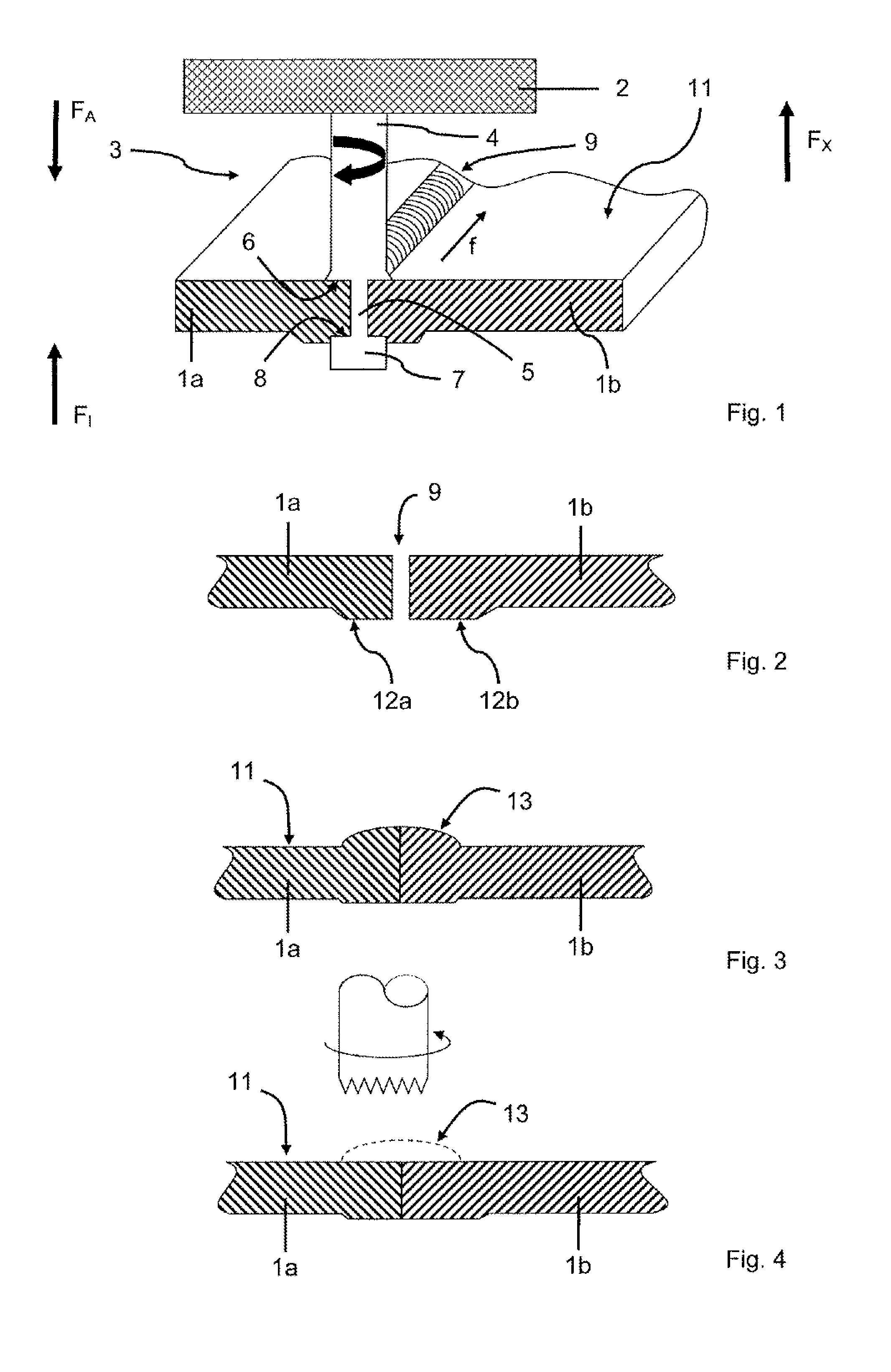 Pressing a weld using the friction agitation welding process for better surface adjustment