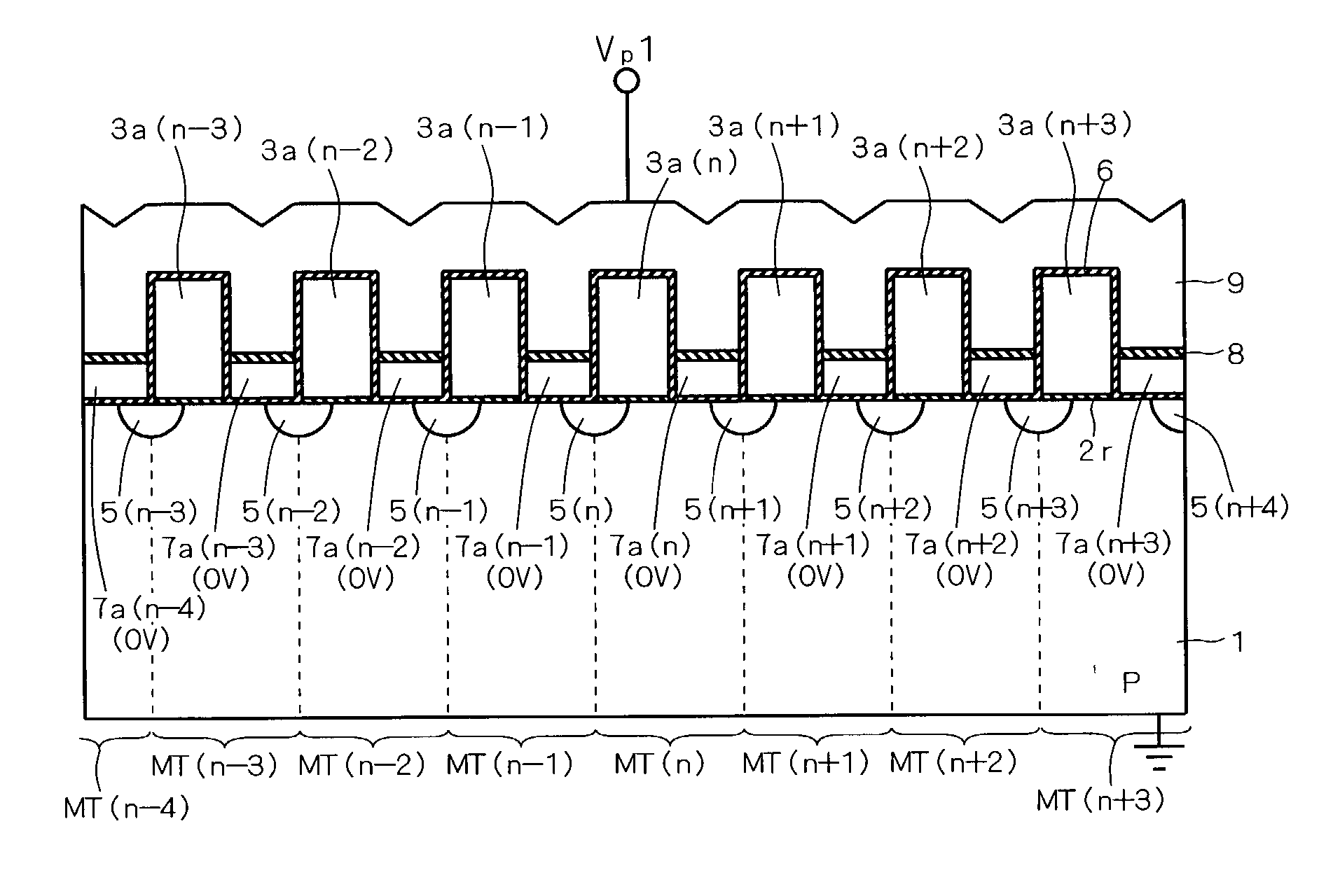 Methods of writing/erasing of nonvolatile semiconductor storage device