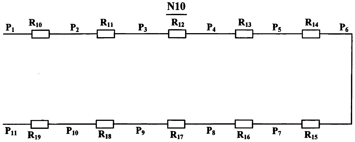 Discrete network experiment teaching circuit board and connection method