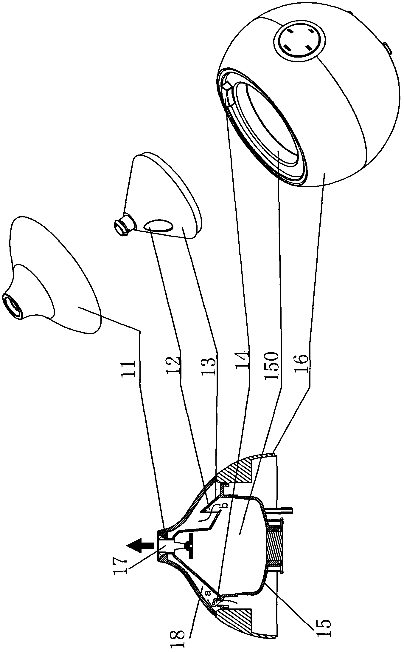 Desk type atomizer with novel structure