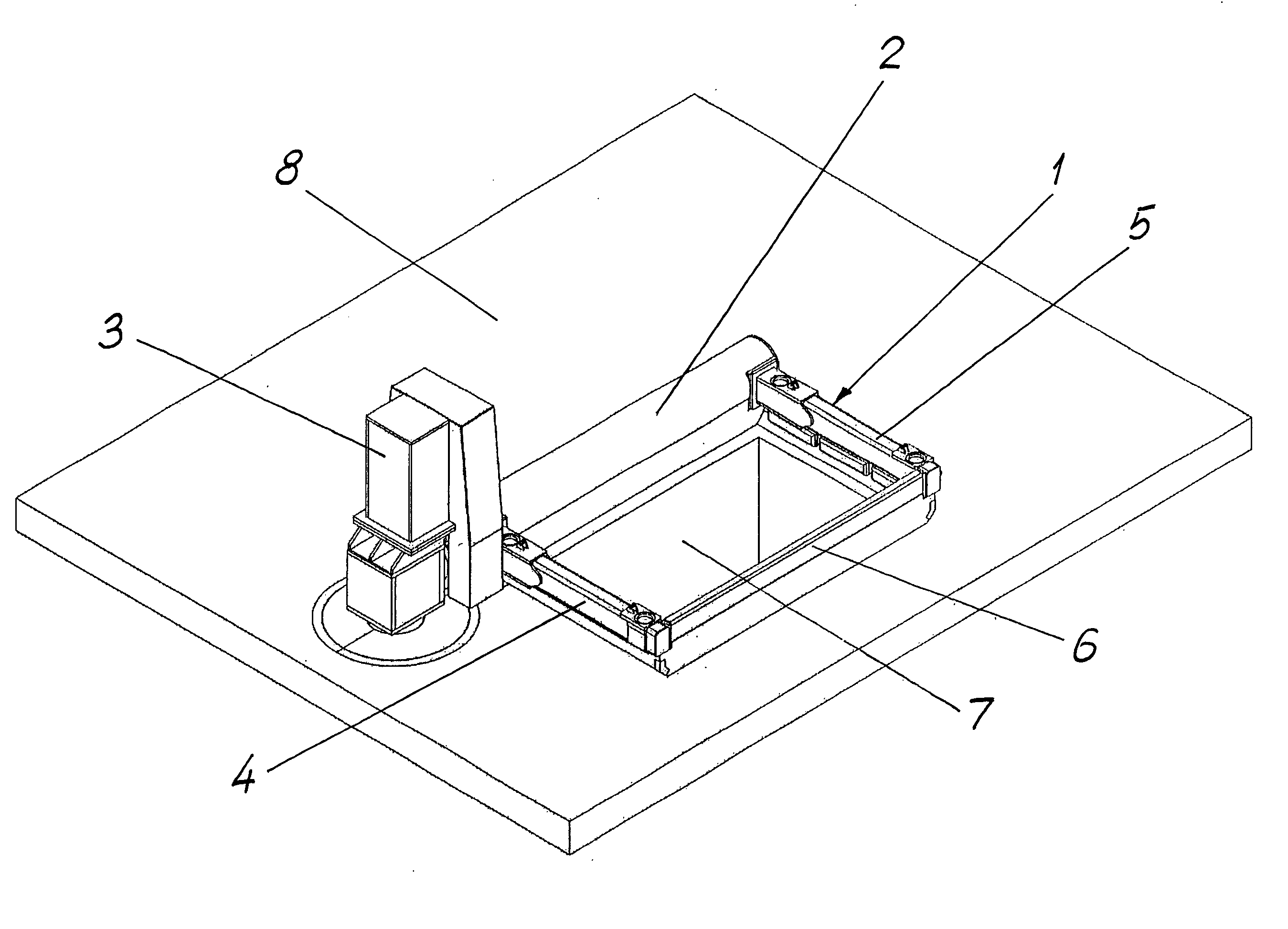 Machine for vertical casting of metal