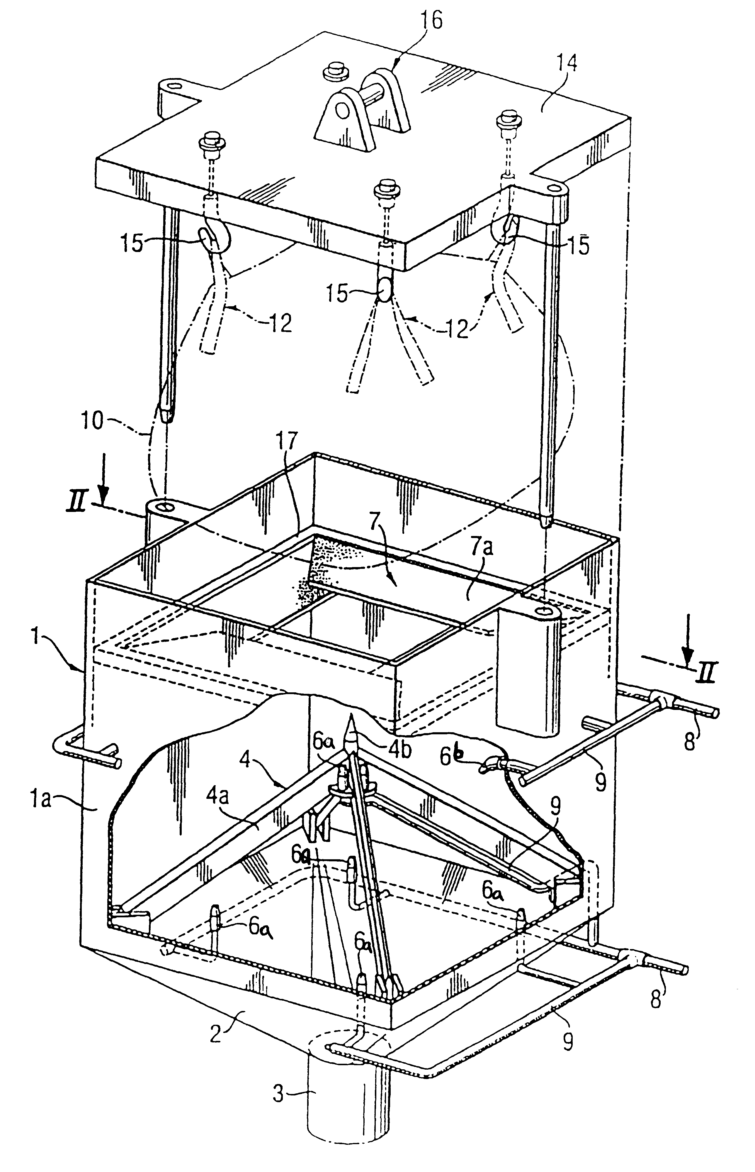 Emptying station for bulk bags, and process of emptying bulk bags in the station