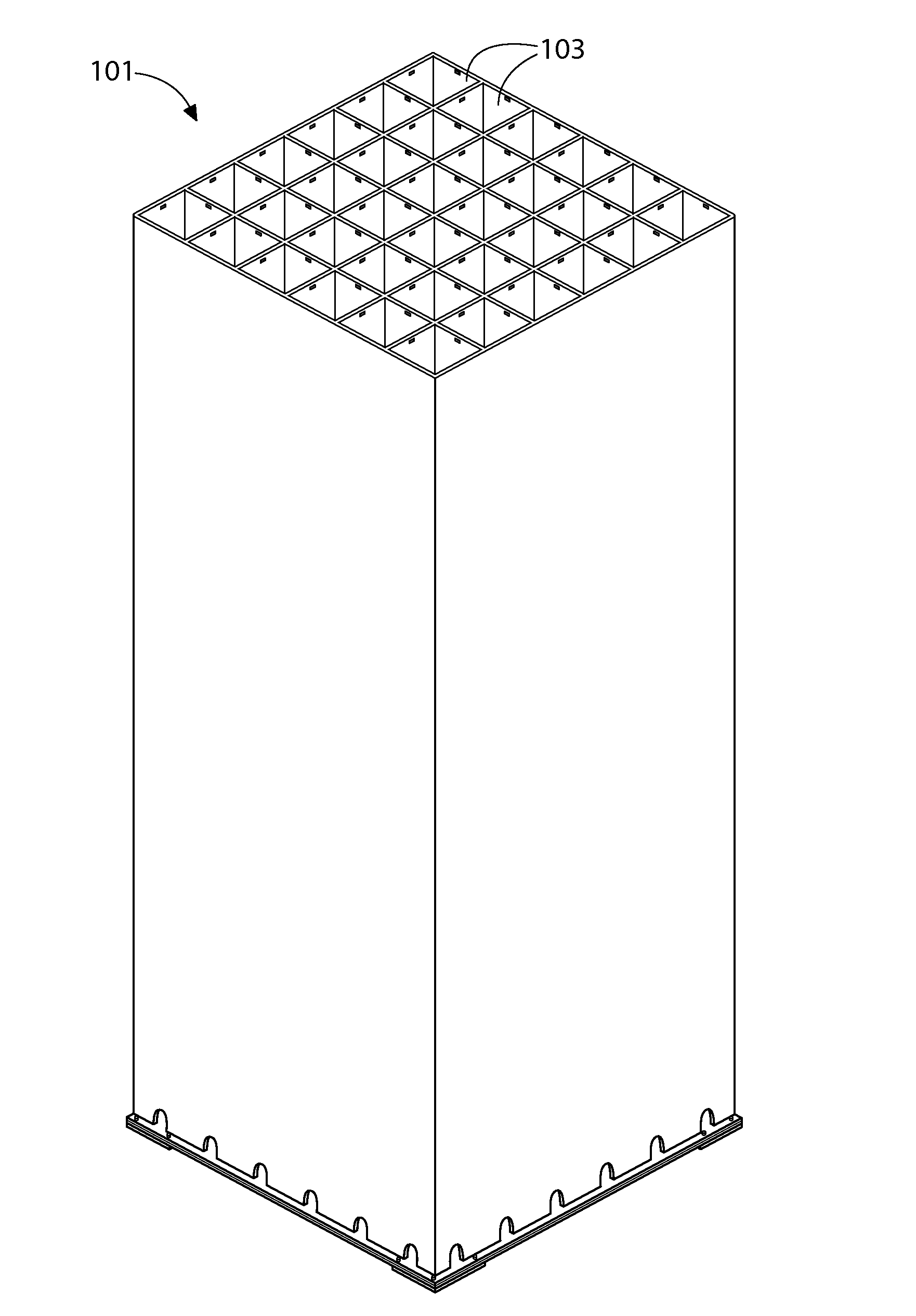 Snap-in insert for reactivity control in spent nuclear fuel pools and casks