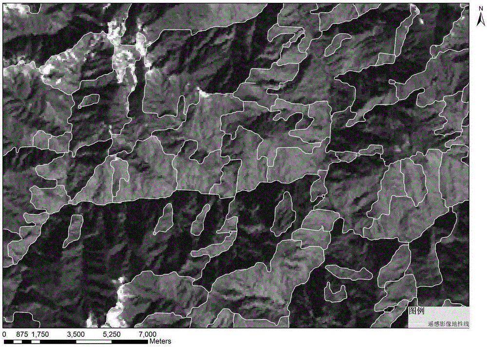 Method for automatically registering mountainous area satellite image to geographical base map