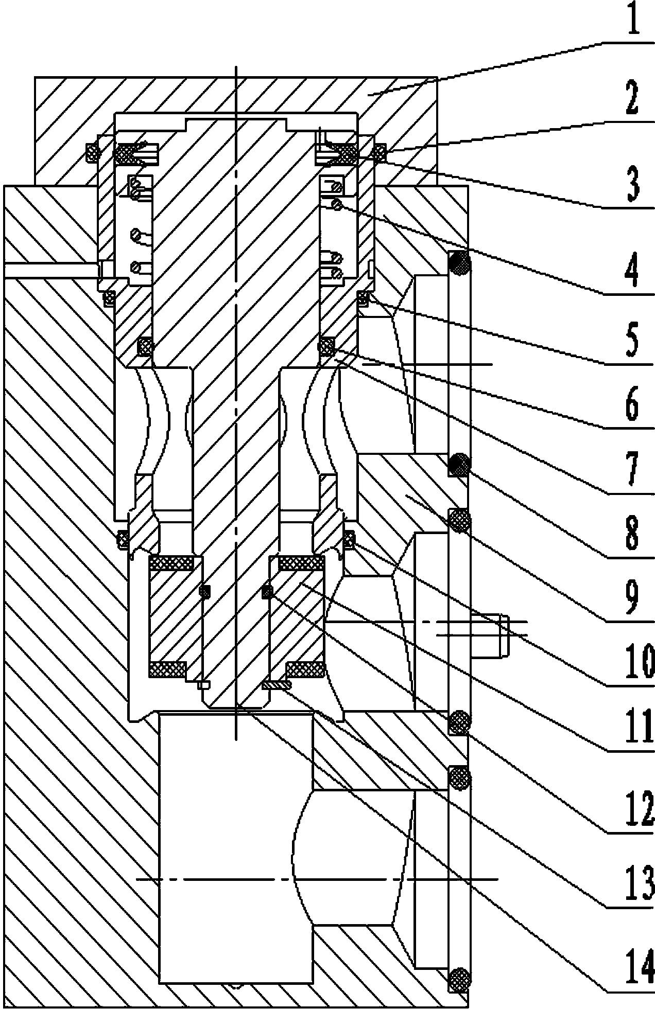 Piston type pneumatic control valve