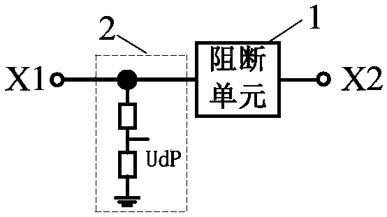 Hybrid DC transmission system with fault processing function