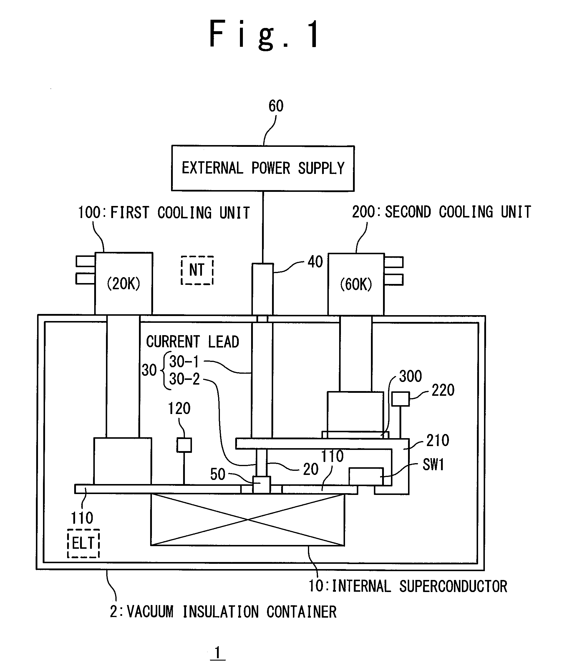 Superconductor cooling system and superconductor cooling method