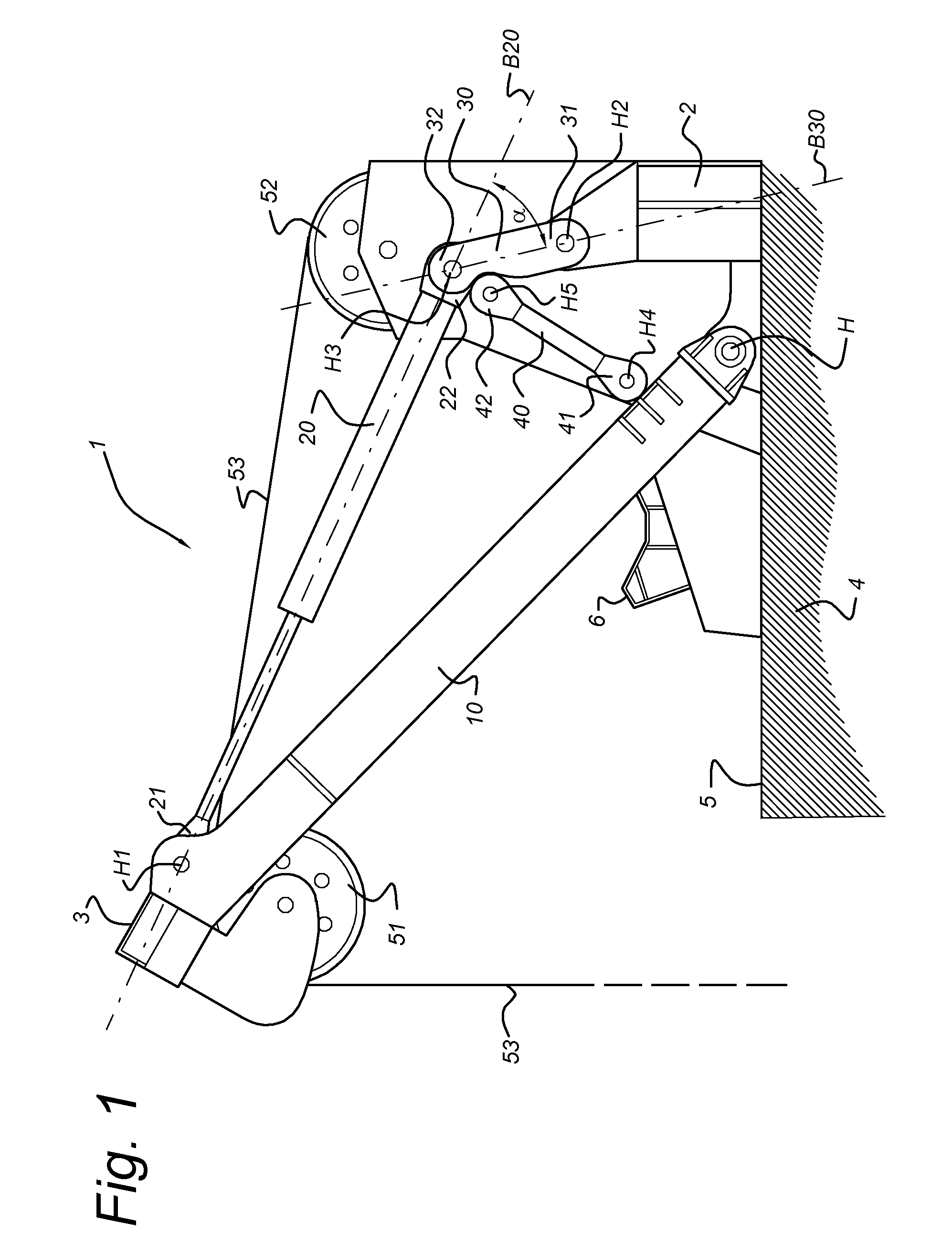 Vessel comprising a crane