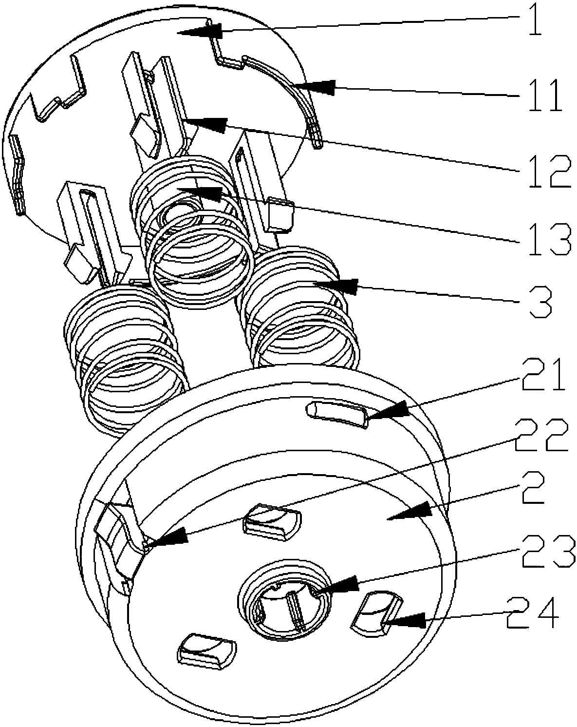 Uncovering button assembly and cookware with the same