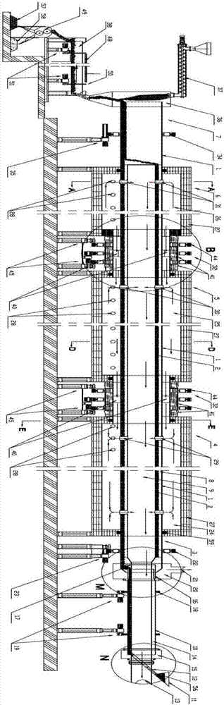 Whole body double-sided flame-insulated heating rotary kiln and method for producing direct reduced iron and co-producing carbon-based fertilizer