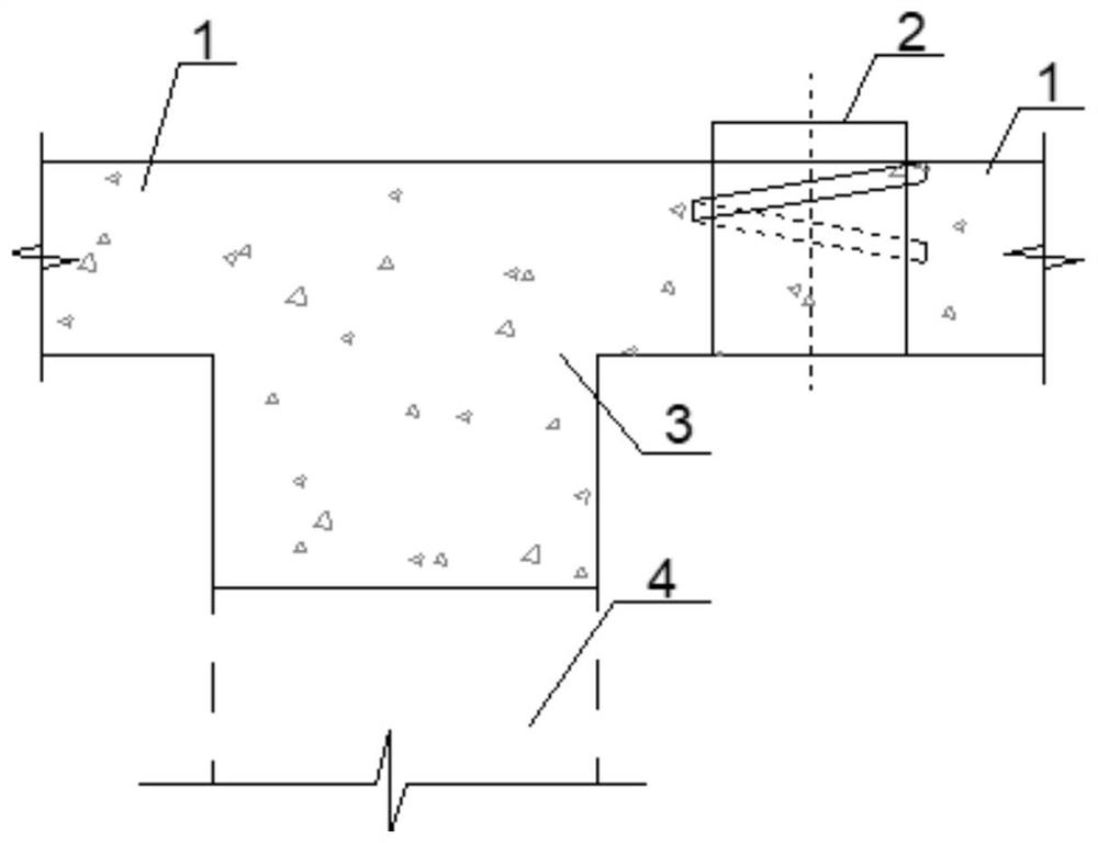 Reverse construction method waterproof grouting hole device and construction method