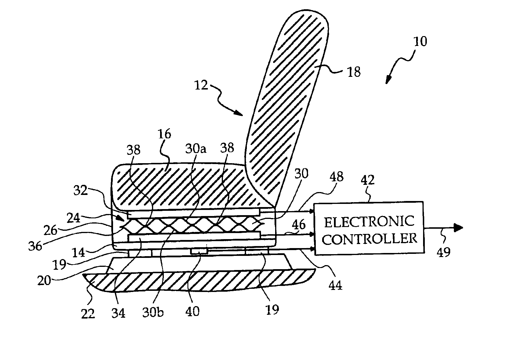 Fluid filled seat bladder with capacitive sensors for occupant classification and weight estimation