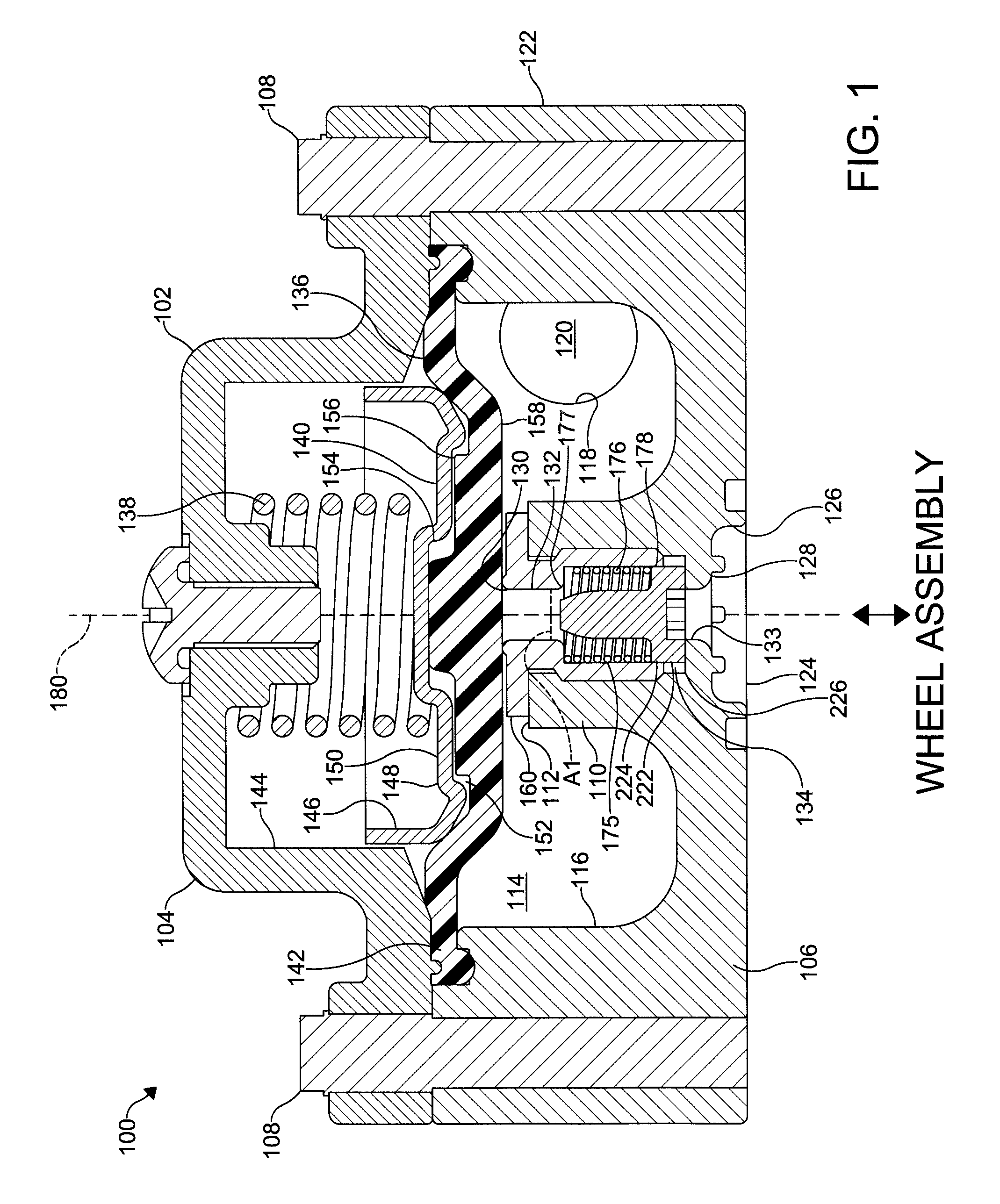 Valve assembly for a central tire inflation system