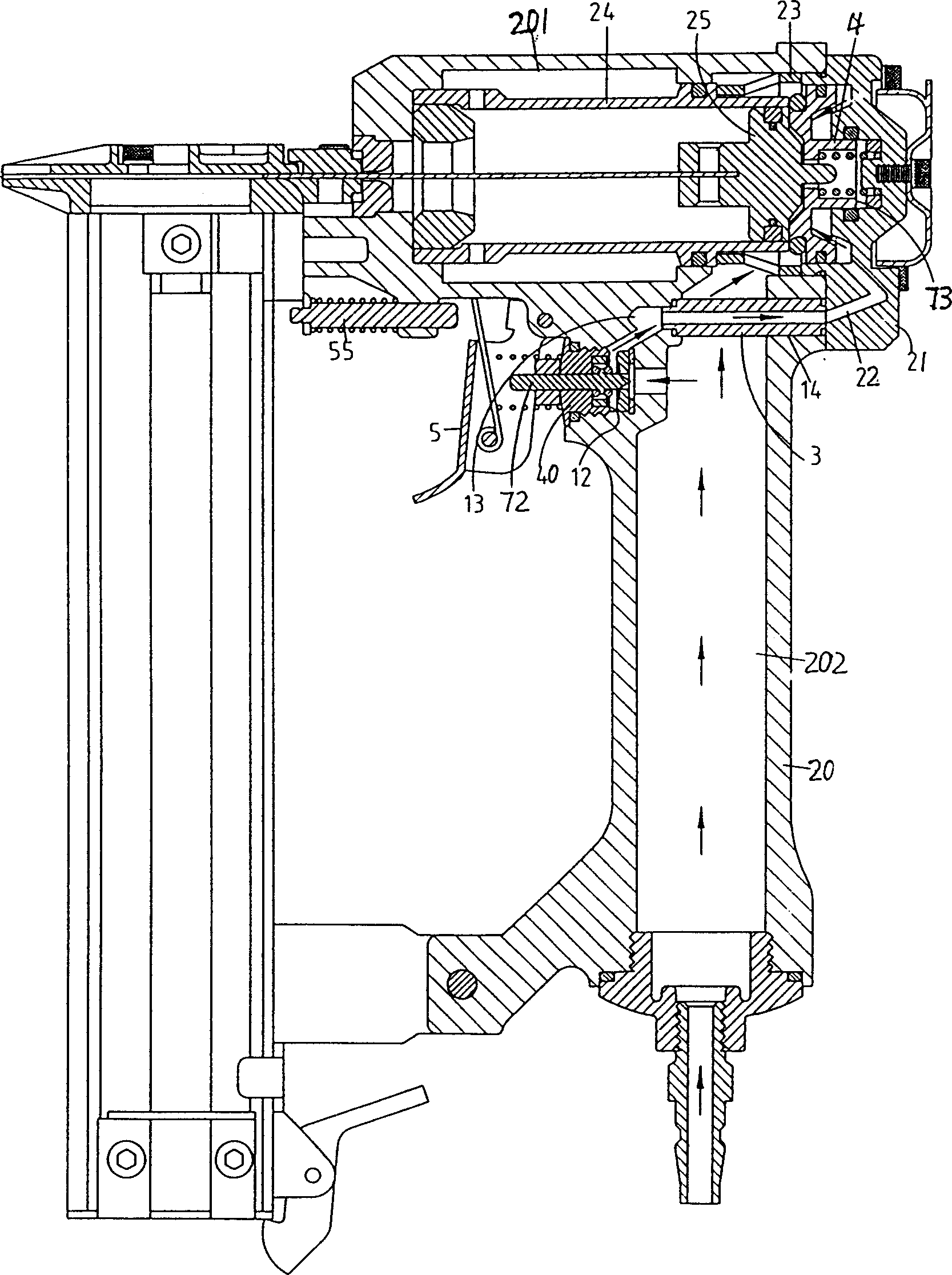 Electronic control nailer