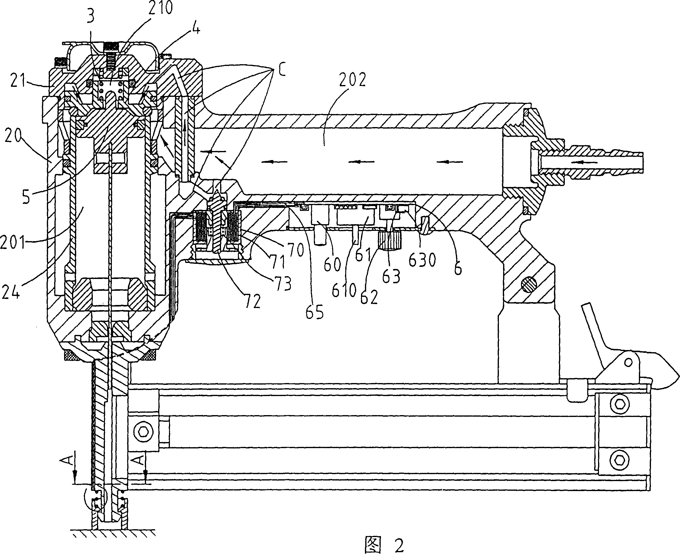 Electronic control nailer