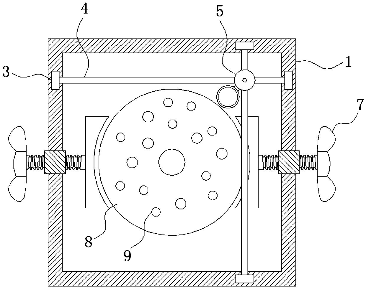 Brinell hardness circular groove indentation diameter measuring device