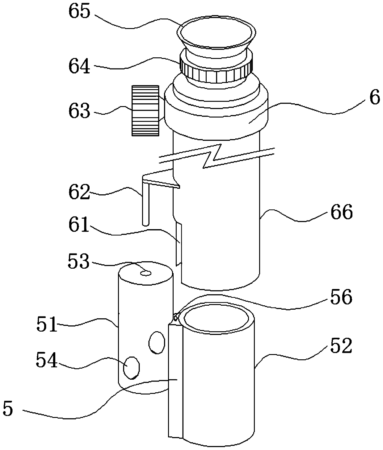 Brinell hardness circular groove indentation diameter measuring device