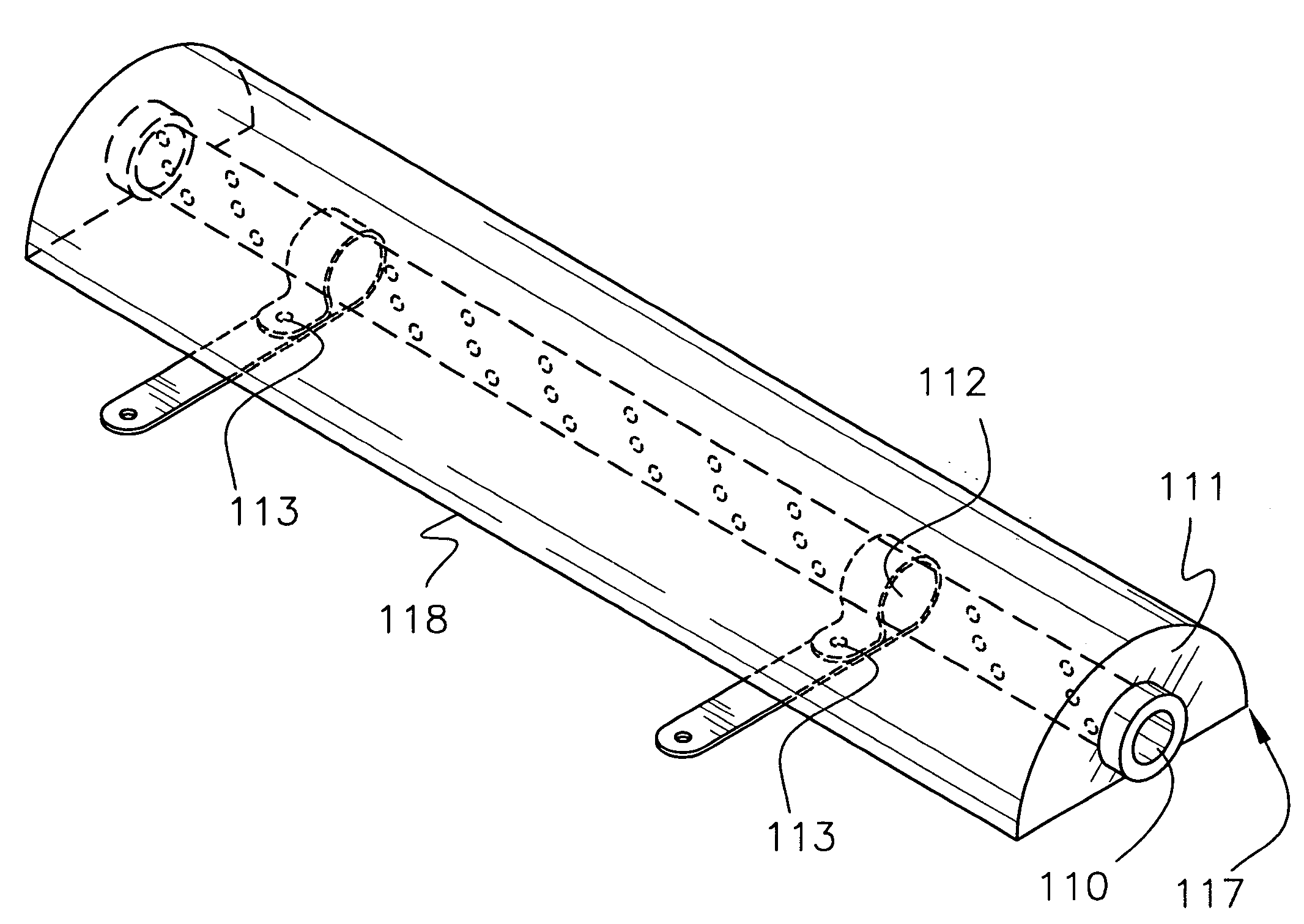 Playground border with integrated drain