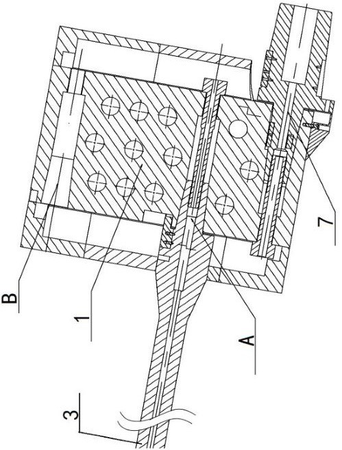 A wind tunnel test device based on sonic boom test technology