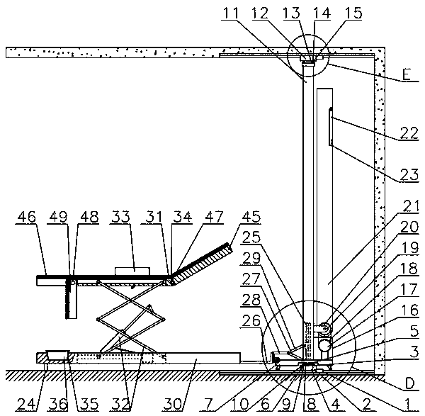 Bed with pedicure function