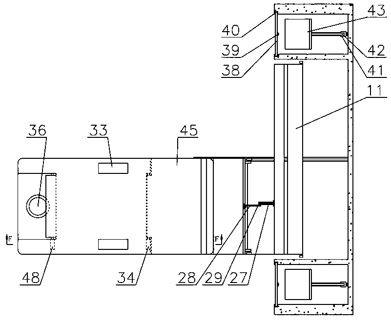 Bed with pedicure function