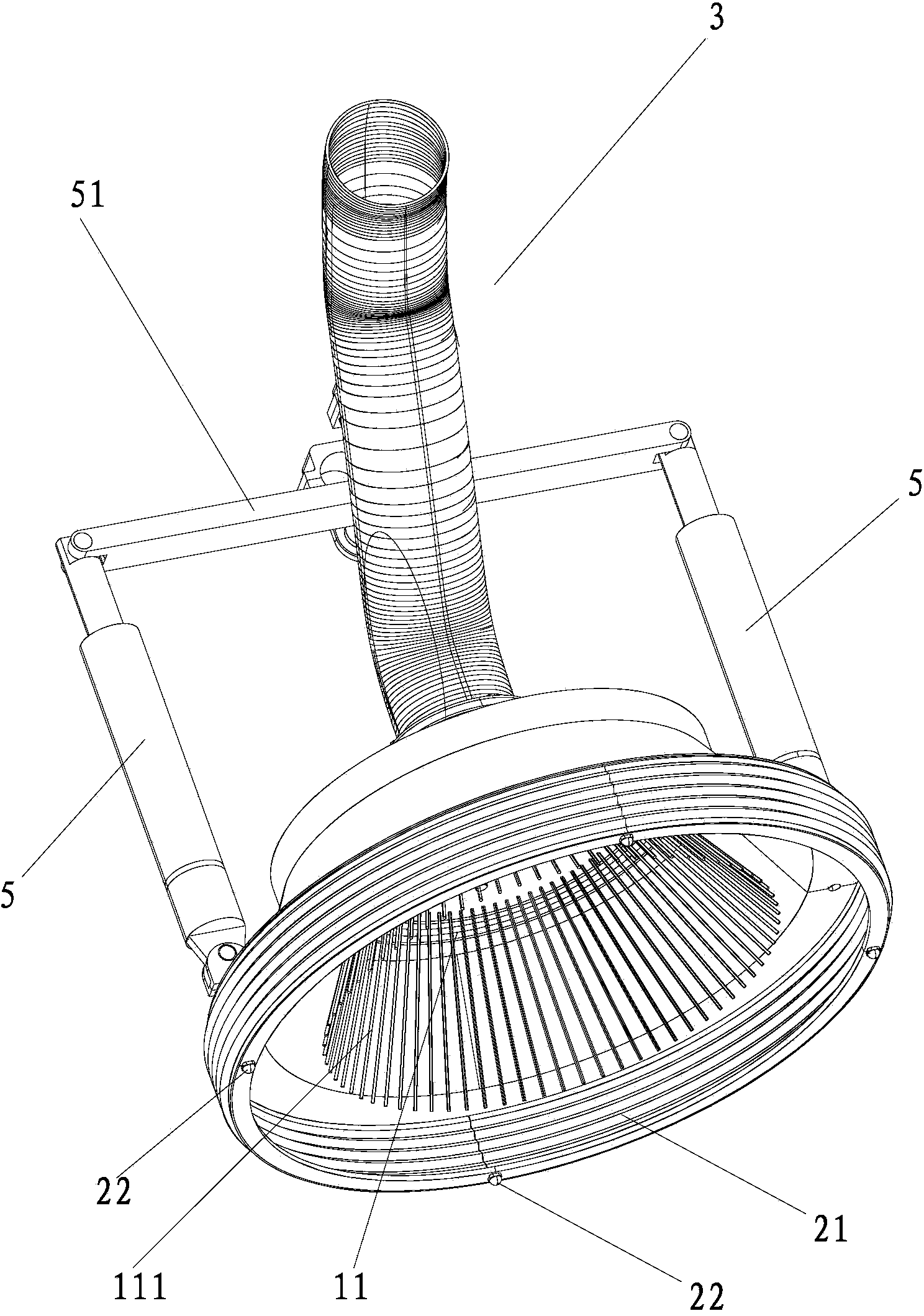 Novel sweeping and absorbing integrated cleaning mechanism