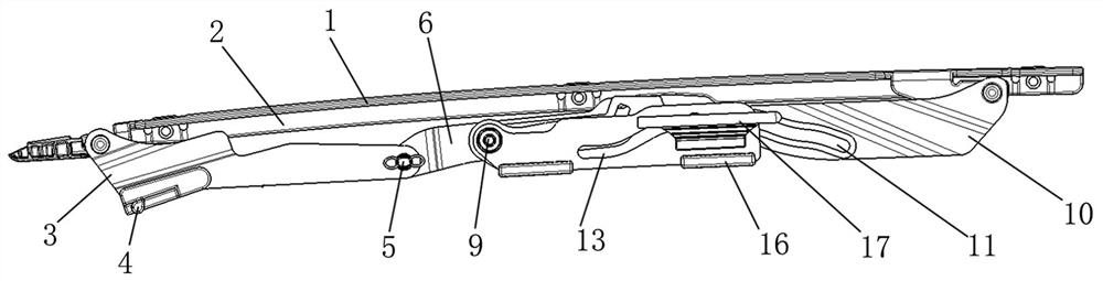 Automobile panoramic sunroof mechanical group